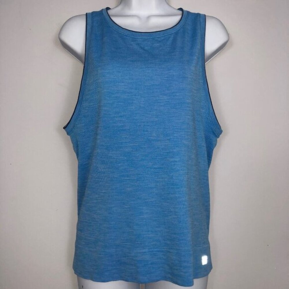 Victorias Secret VSX Sport Tank Top Womens XS Blue Breathable Reflective Workout